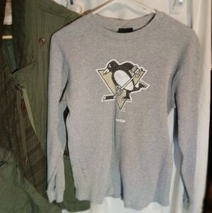 Reebok Gray Ribbed Long Sleeve Top